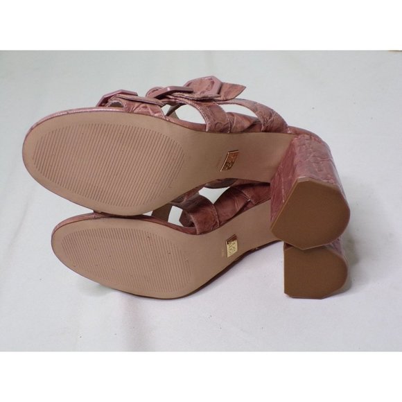 LOUISE ET CIE Loni Block Heel Strappy Sandal Shoes 9 Soft Rose NEW $160 - Picture 11 of 11